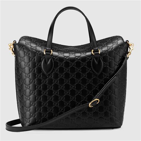 gucci gg signature top handle bag|Gucci top closure handbags.